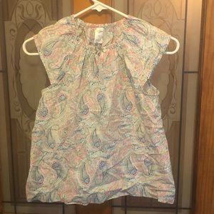 Girls paisley blouse